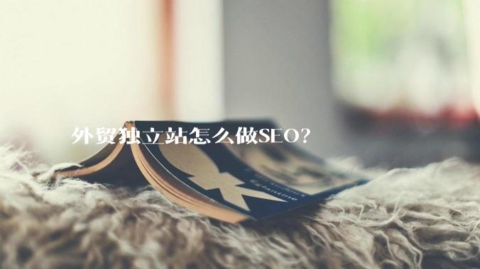 外贸独立站怎么做SEO？