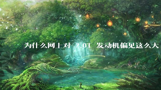 为什么网上对 2.0T 发动机偏见这么大?